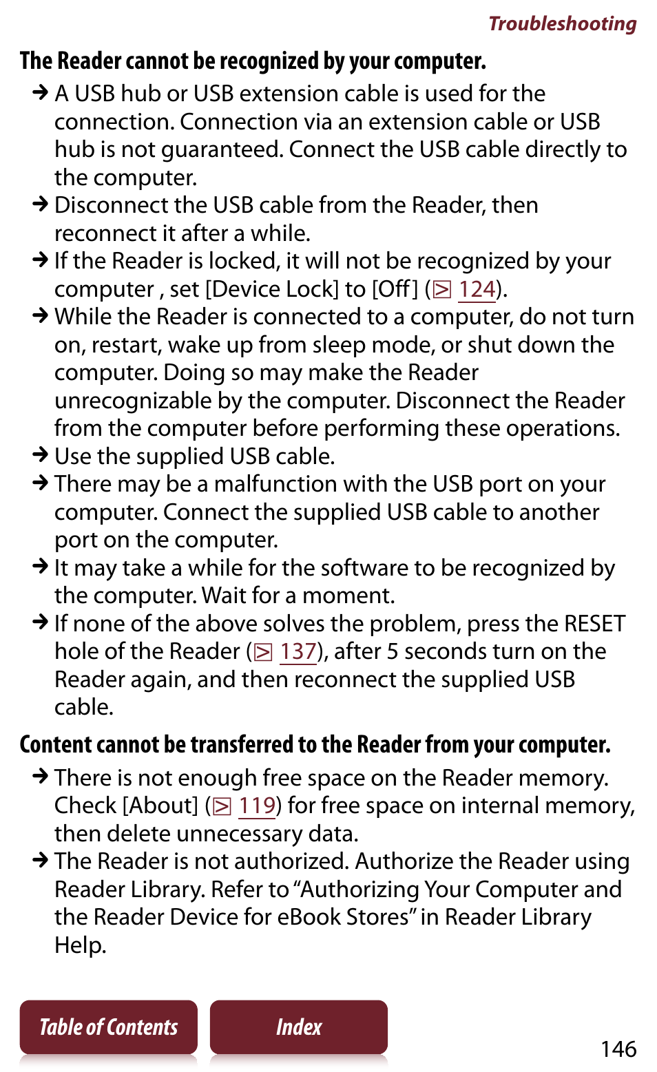 Sony READER DAILY EDITION PRS-950 User Manual | Page 146 / 175