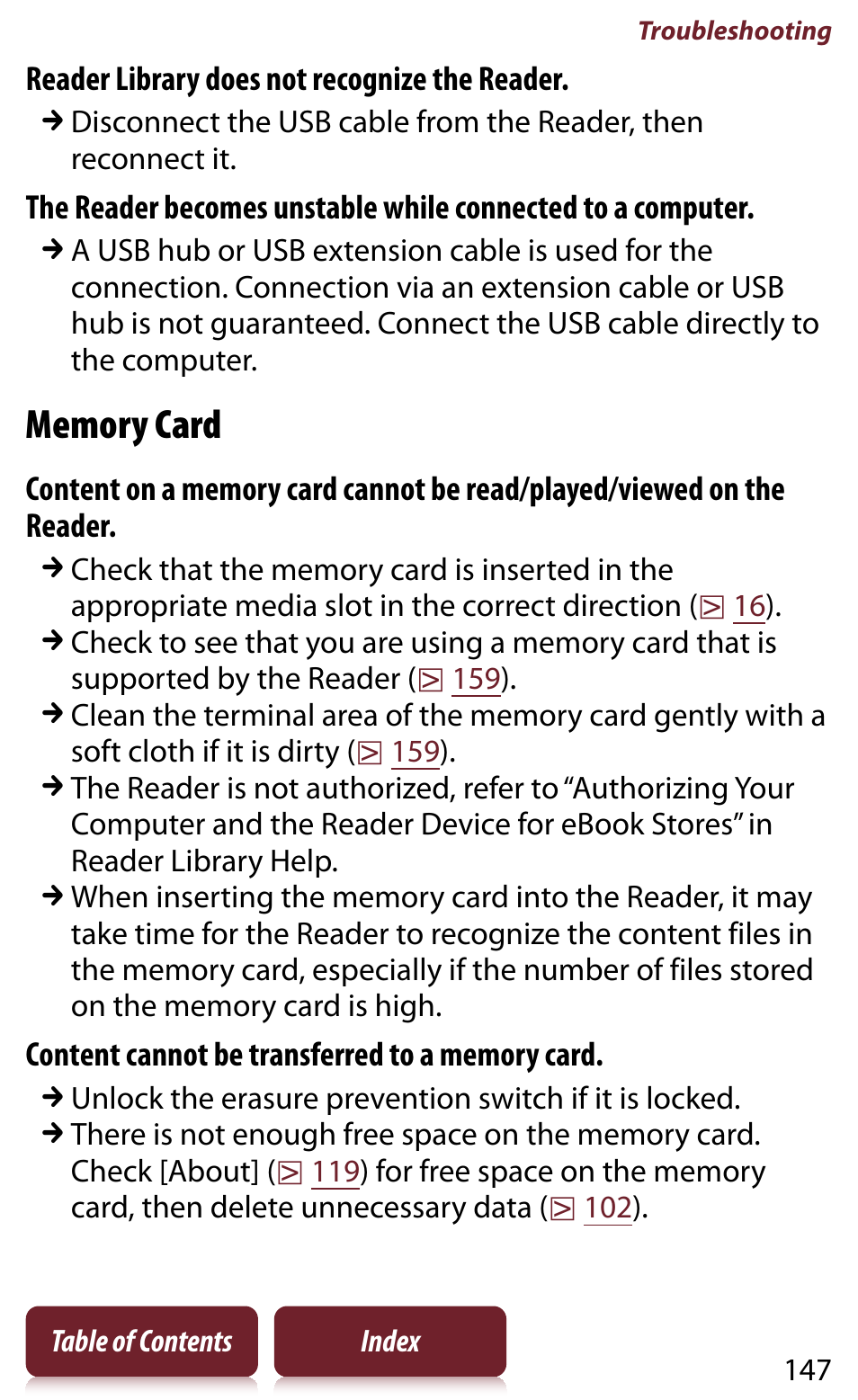 Sony READER DAILY EDITION PRS-950 User Manual | Page 147 / 175