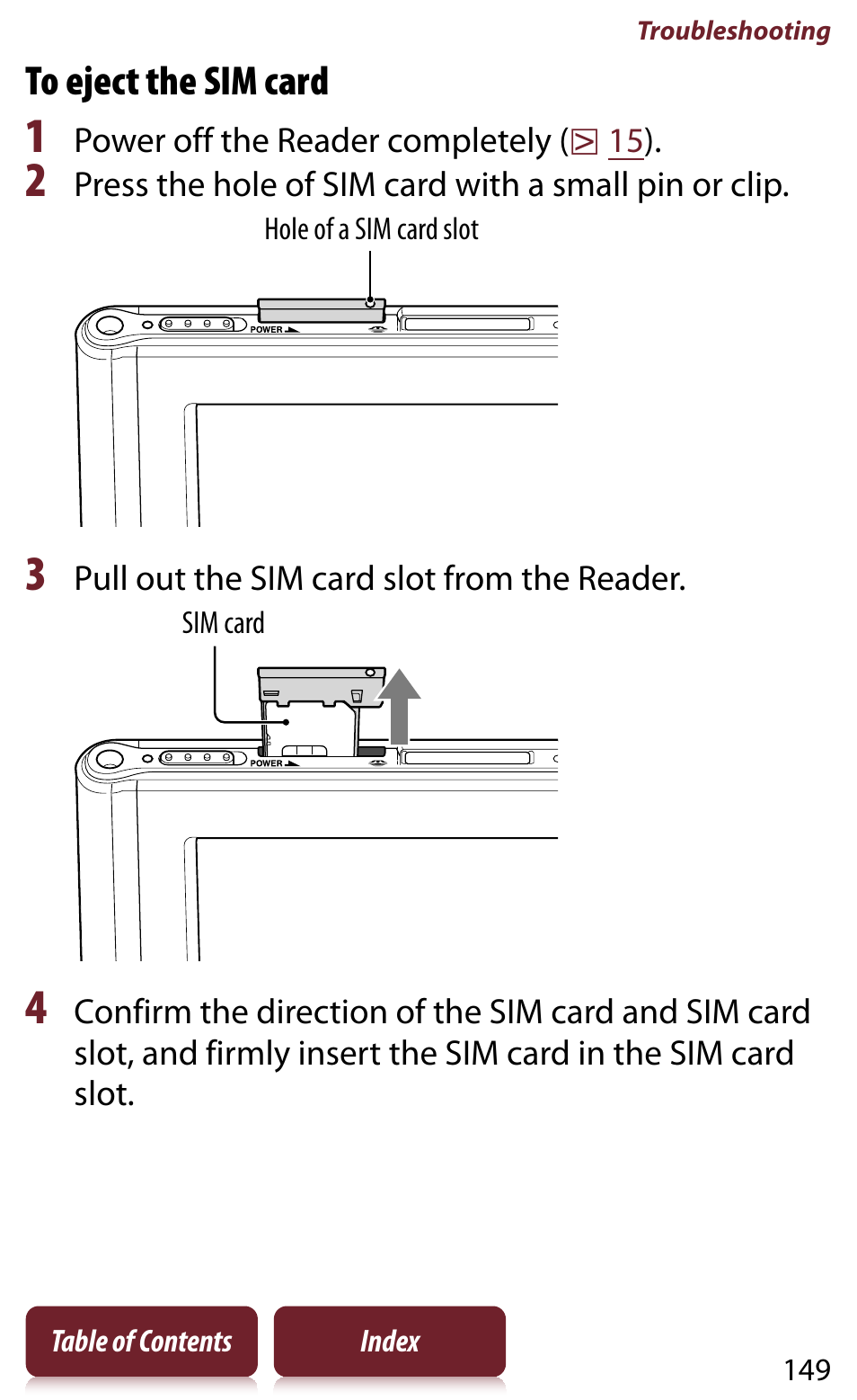 Sony READER DAILY EDITION PRS-950 User Manual | Page 149 / 175