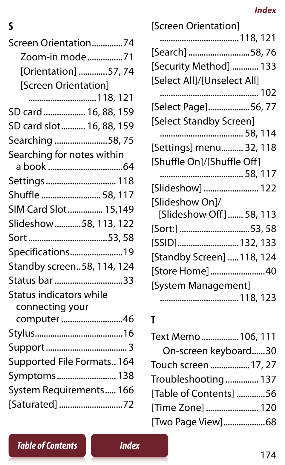Sony READER DAILY EDITION PRS-950 User Manual | Page 174 / 175