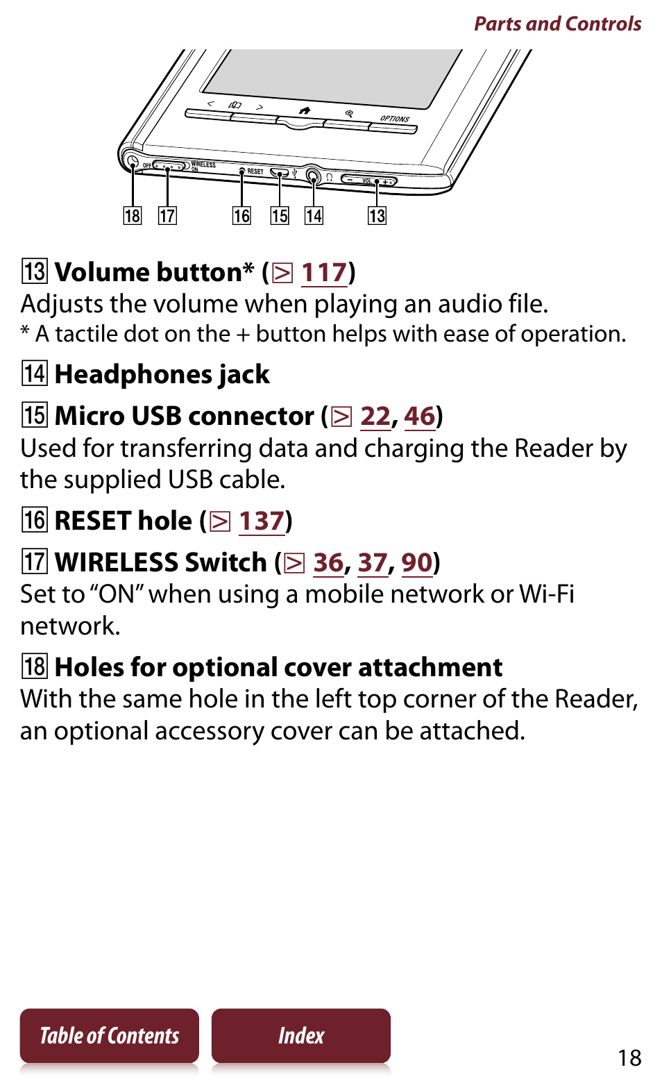 Sony READER DAILY EDITION PRS-950 User Manual | Page 18 / 175