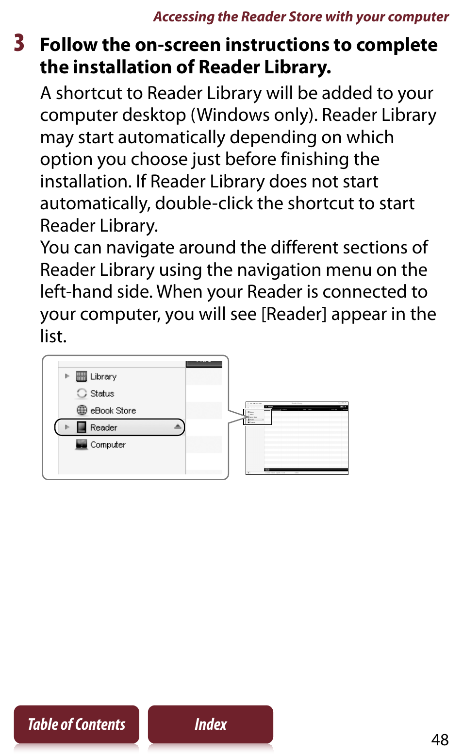 Sony READER DAILY EDITION PRS-950 User Manual | Page 48 / 175