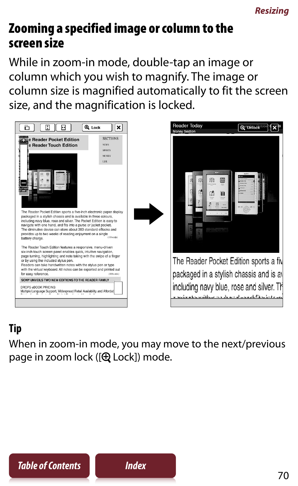Sony READER DAILY EDITION PRS-950 User Manual | Page 70 / 175