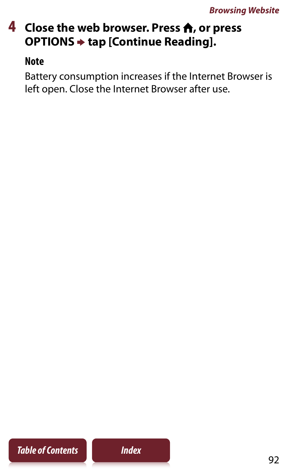 Sony READER DAILY EDITION PRS-950 User Manual | Page 92 / 175