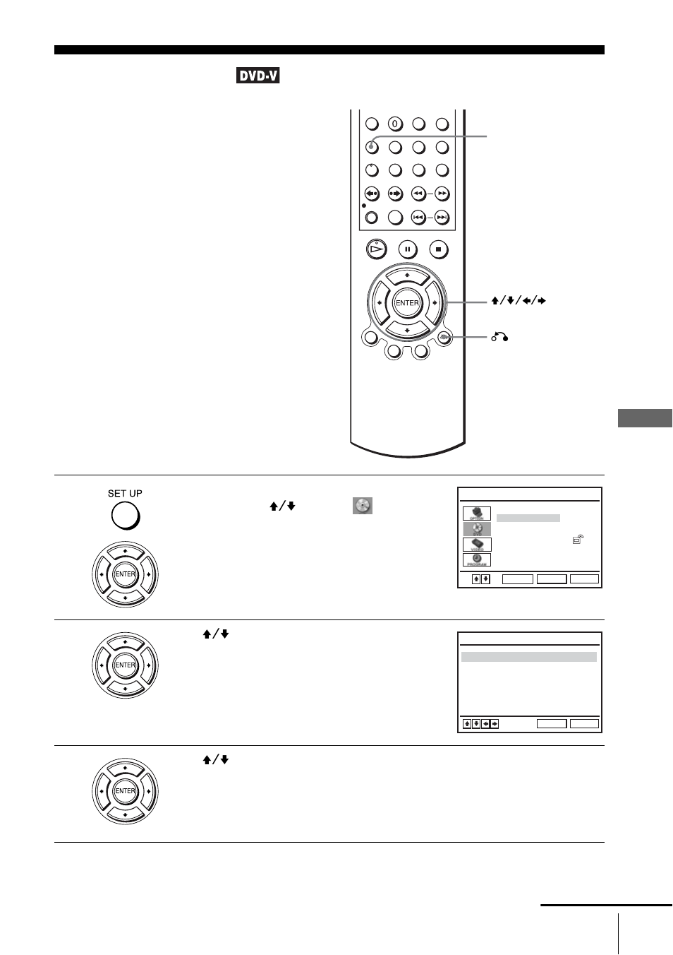 Screen setup, See “screen setup” on | Sony SLV-D550P User Manual | Page 68 / 129