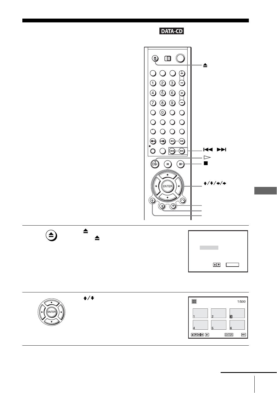 Playing jpeg image files, Play | Sony SLV-D550P User Manual | Page 94 / 129