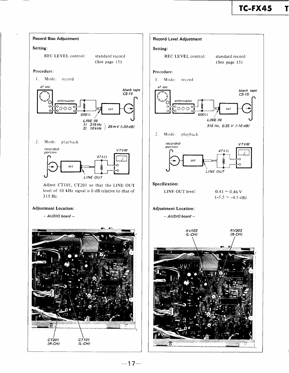 Sony TC-FX45 User Manual | Page 16 / 41