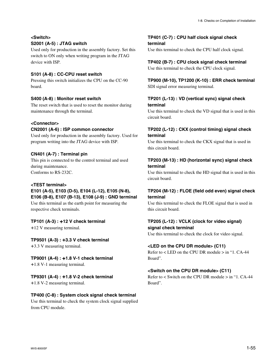 Sony MVS8000SF-C User Manual | Page 63 / 72