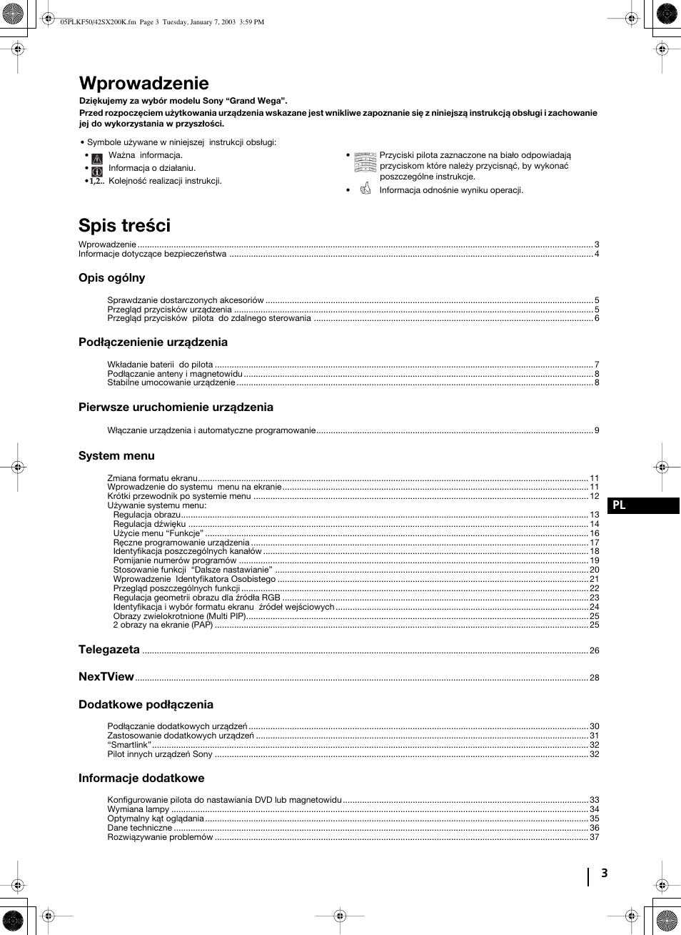 Sony Grand Wega KF-42SX200K User Manual | Page 142 / 212