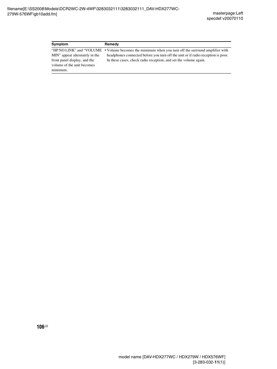 Sony DAV-HDX277WC User Manual | Page 106 / 124