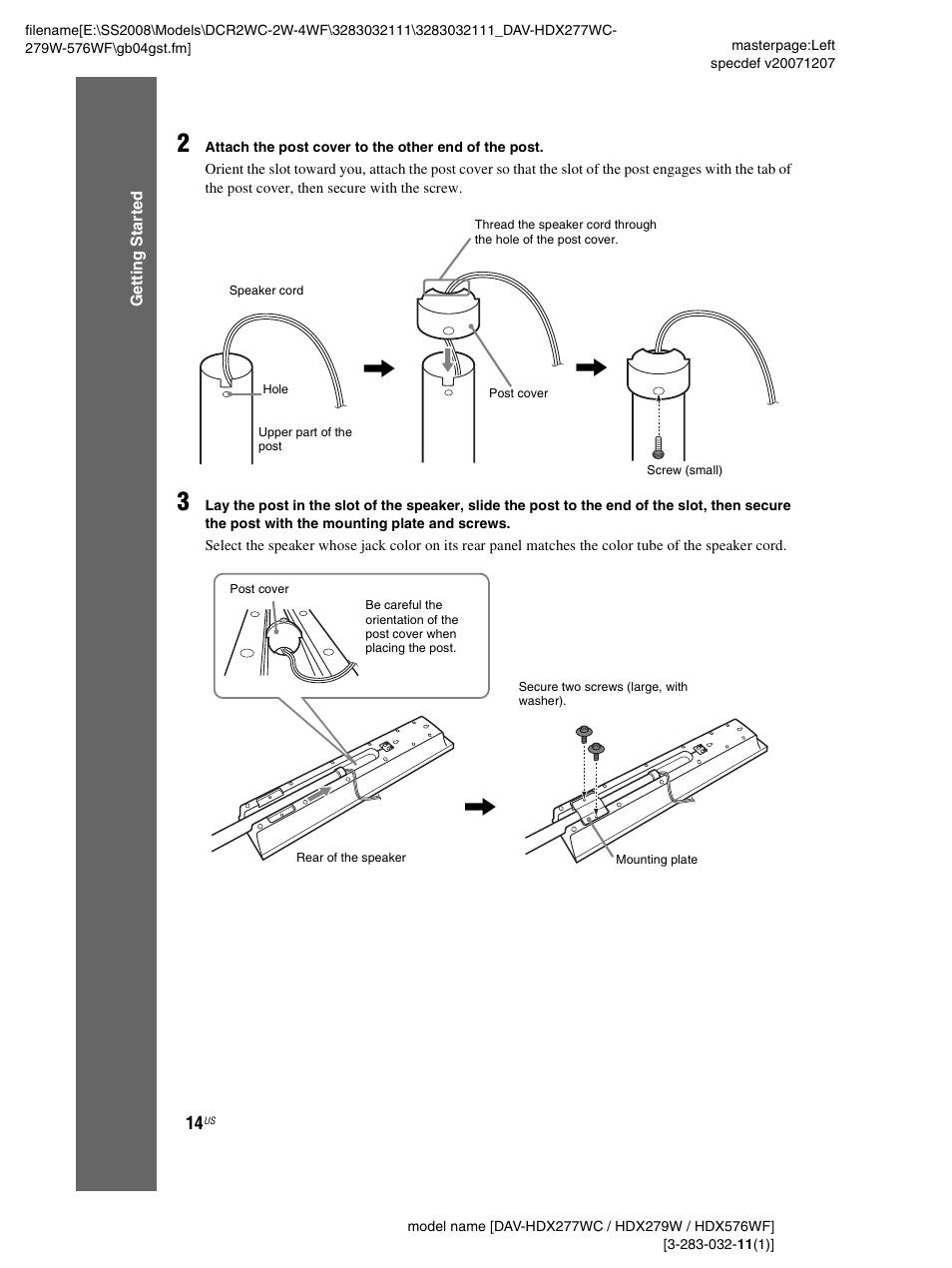 Sony DAV-HDX277WC User Manual | Page 14 / 124