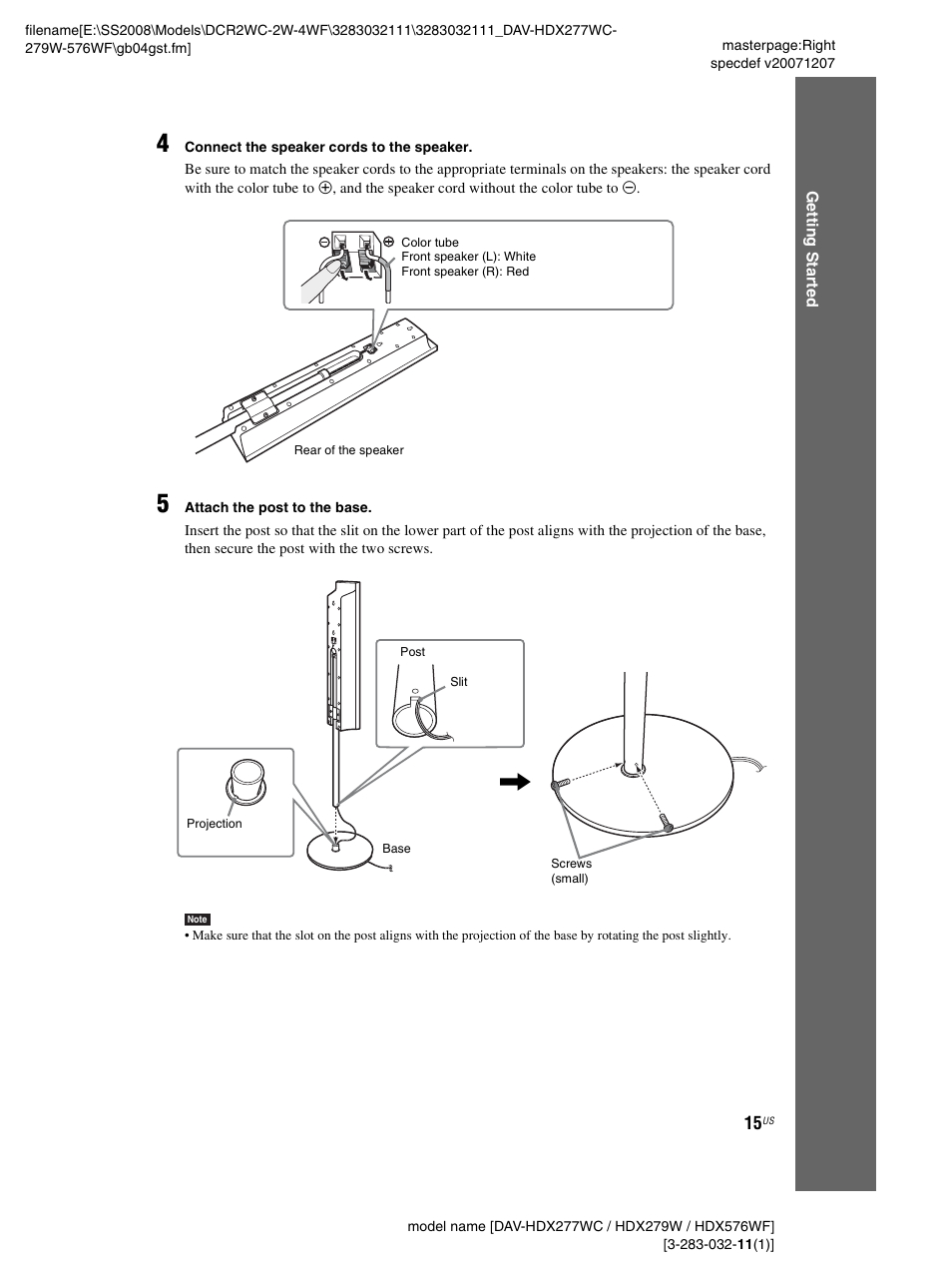 Sony DAV-HDX277WC User Manual | Page 15 / 124