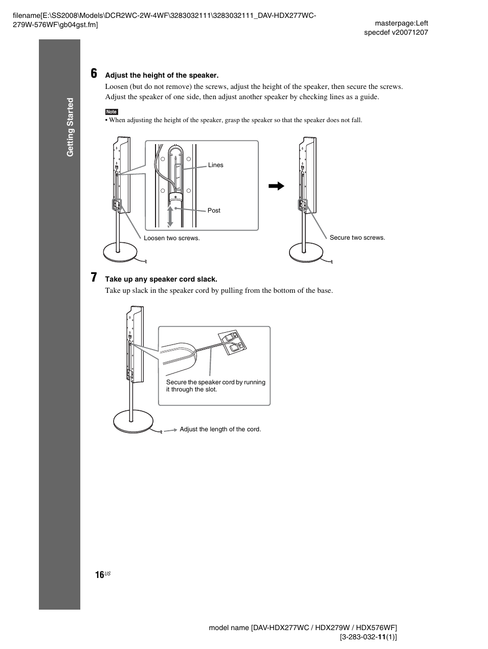 Sony DAV-HDX277WC User Manual | Page 16 / 124