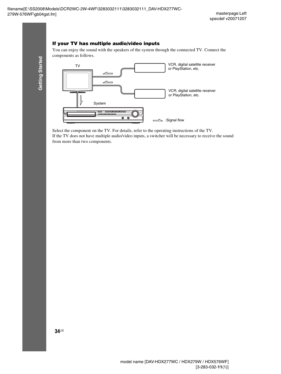 Sony DAV-HDX277WC User Manual | Page 34 / 124