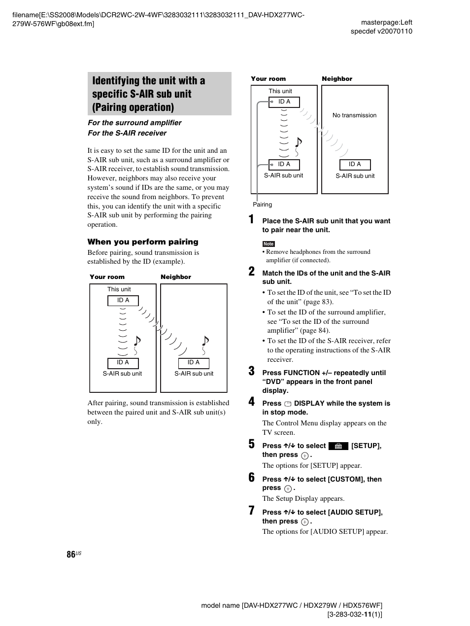 Sony DAV-HDX277WC User Manual | Page 86 / 124