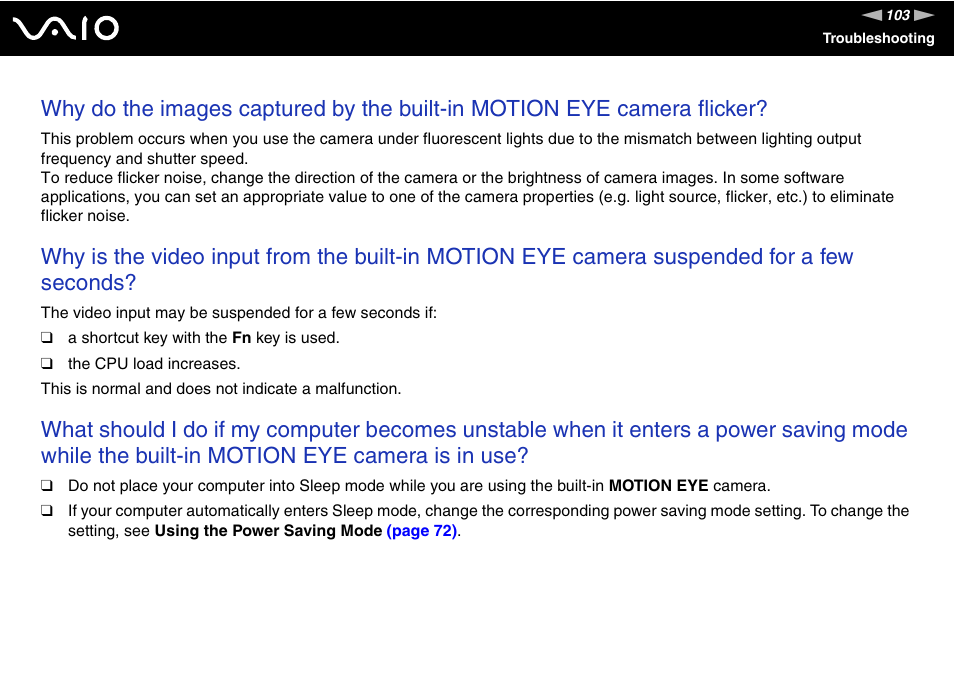 Sony V G C - J S 2 0 0 User Manual | Page 103 / 136