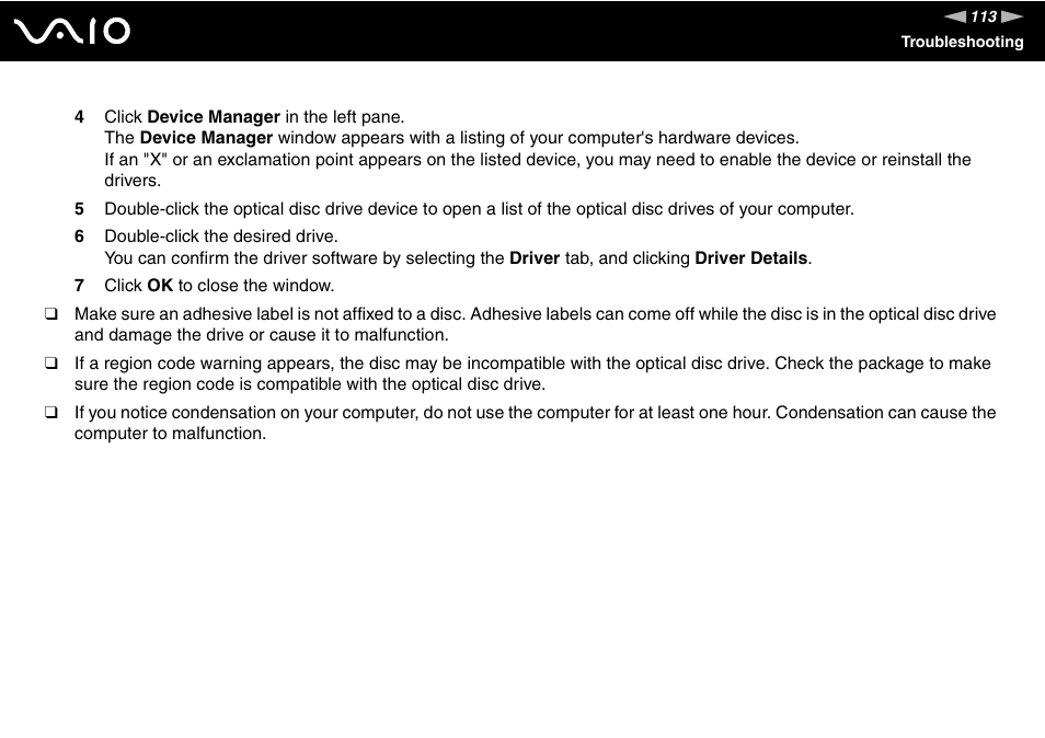 Sony V G C - J S 2 0 0 User Manual | Page 113 / 136