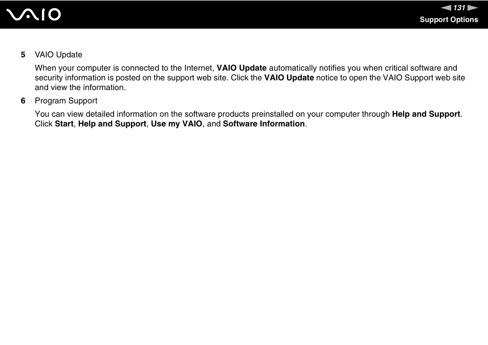 Sony V G C - J S 2 0 0 User Manual | Page 131 / 136