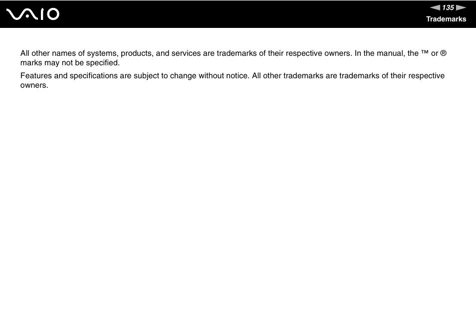 Sony V G C - J S 2 0 0 User Manual | Page 135 / 136