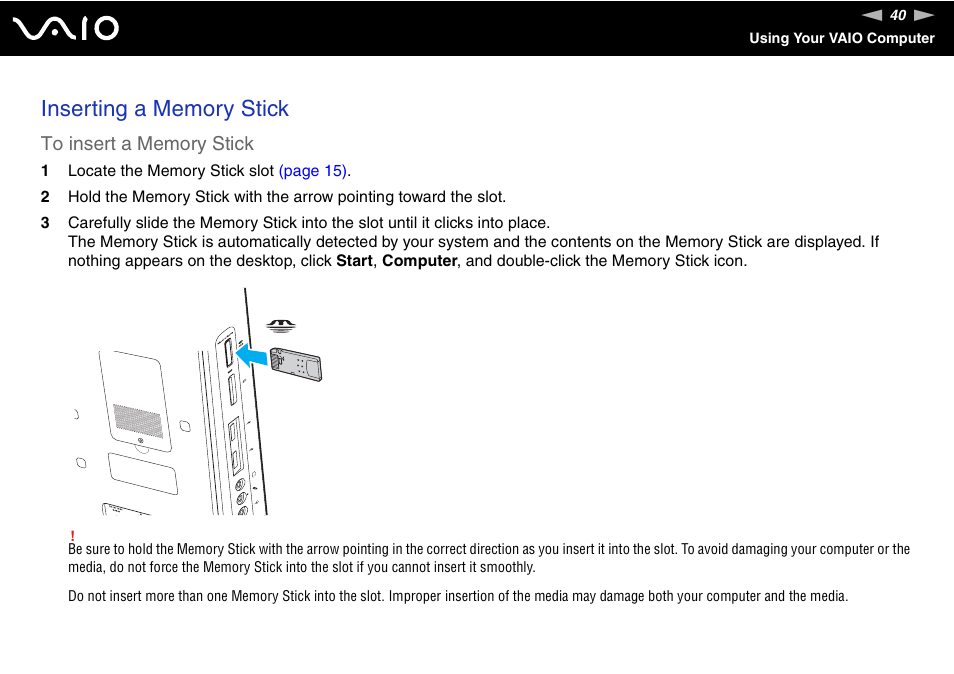 Sony V G C - J S 2 0 0 User Manual | Page 40 / 136