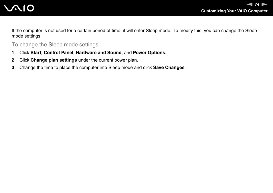 Sony V G C - J S 2 0 0 User Manual | Page 74 / 136