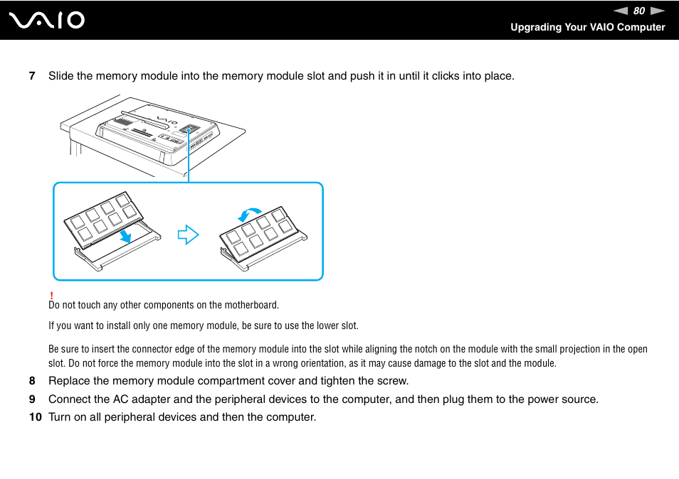 Sony V G C - J S 2 0 0 User Manual | Page 80 / 136