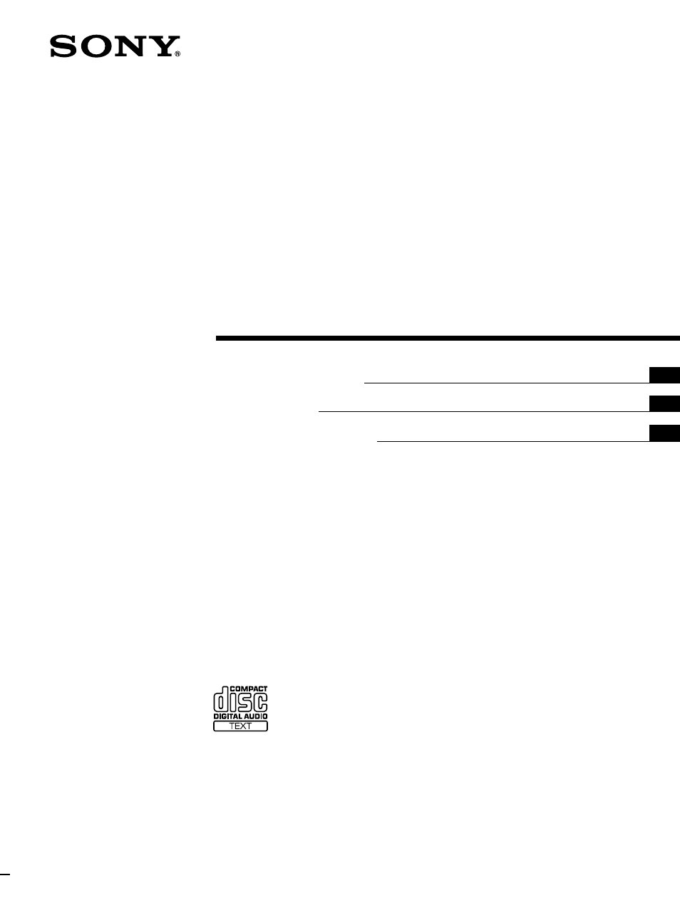 Sony CDP-XB630 User Manual | 64 pages