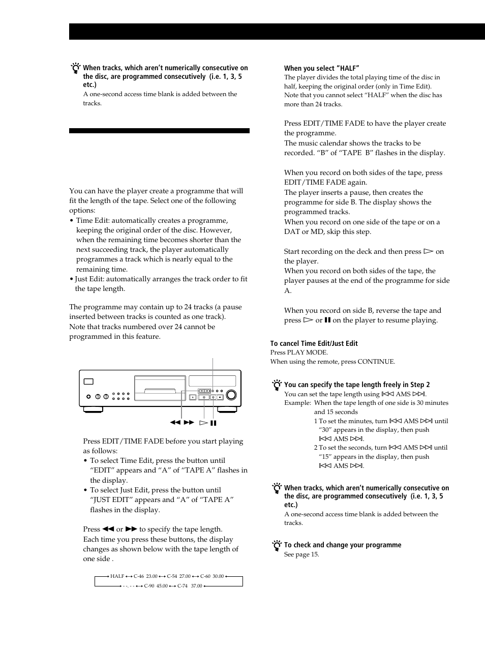 Recording from cds | Sony CDP-XB630 User Manual | Page 16 / 64