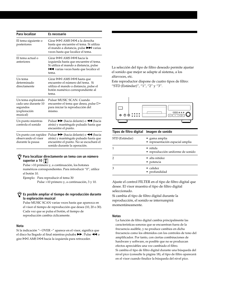 Reproducción de discos compactos | Sony CDP-XB630 User Manual | Page 51 / 64