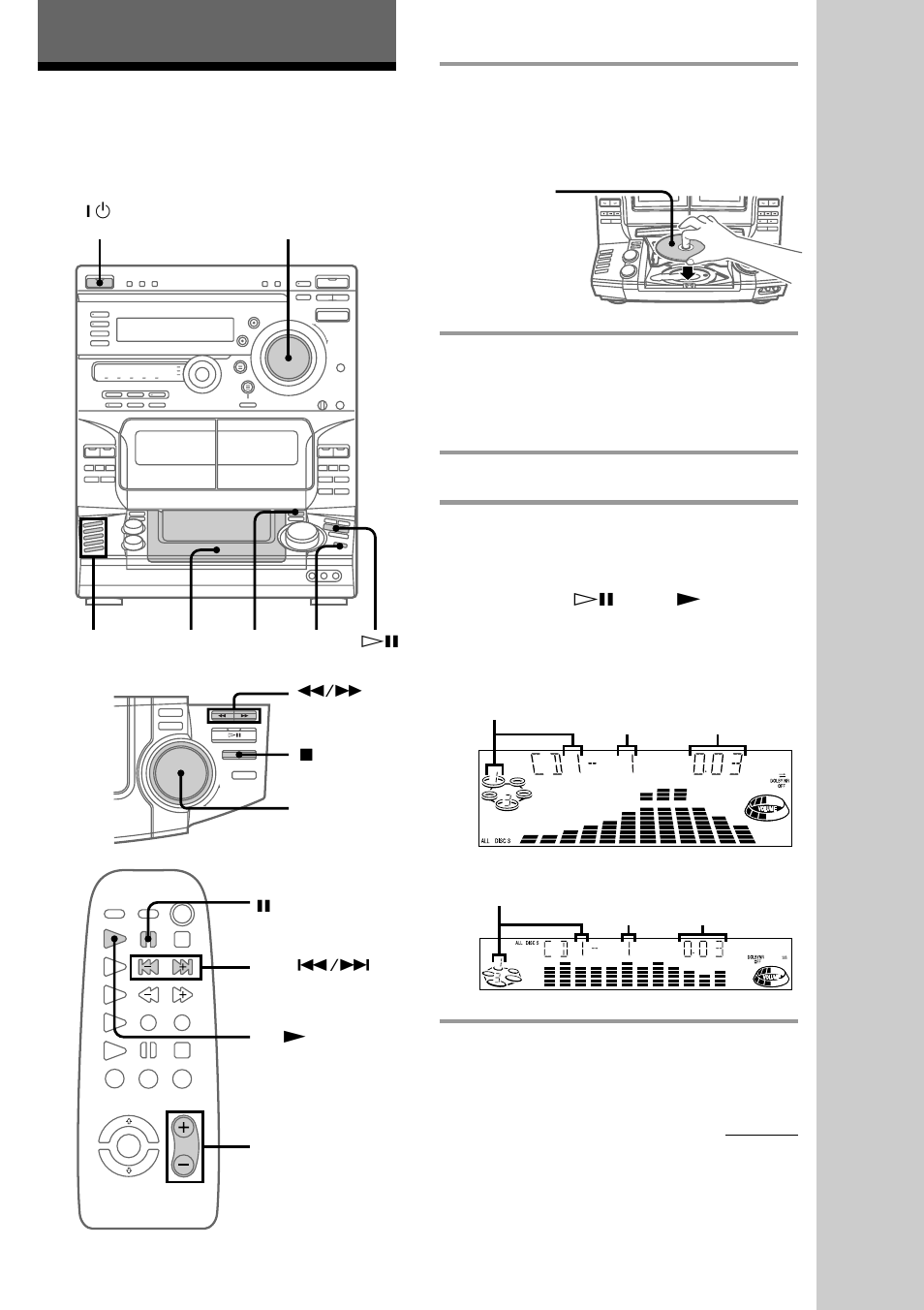 Playing a cd, Basic operations | Sony LBT-DR5 User Manual | Page 11 / 52