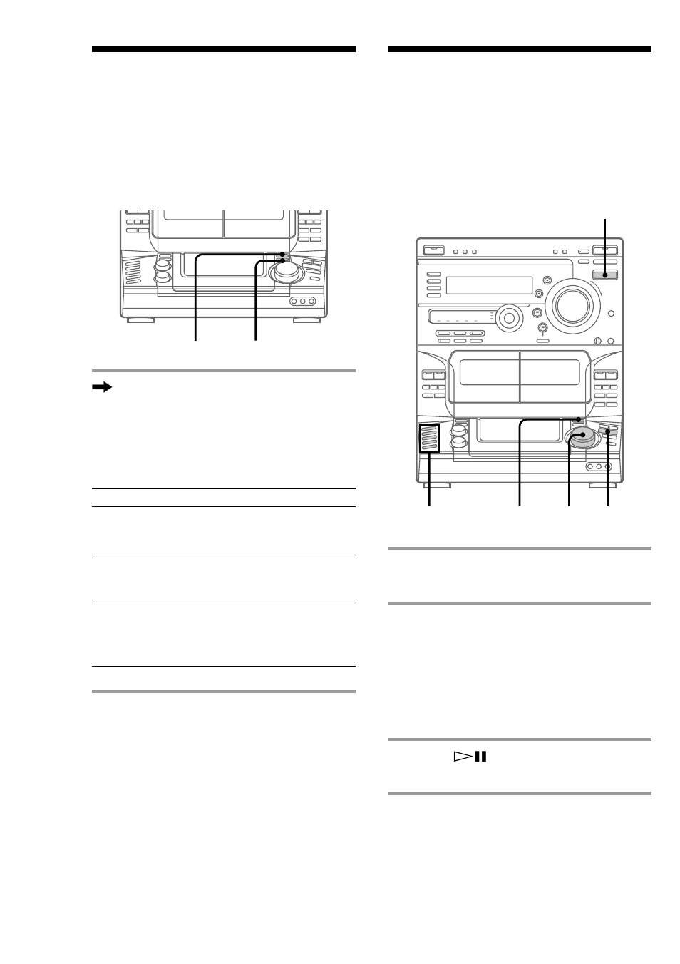 Playing cd tracks repeatedly, Playing cd tracks in random order | Sony LBT-DR5 User Manual | Page 20 / 52