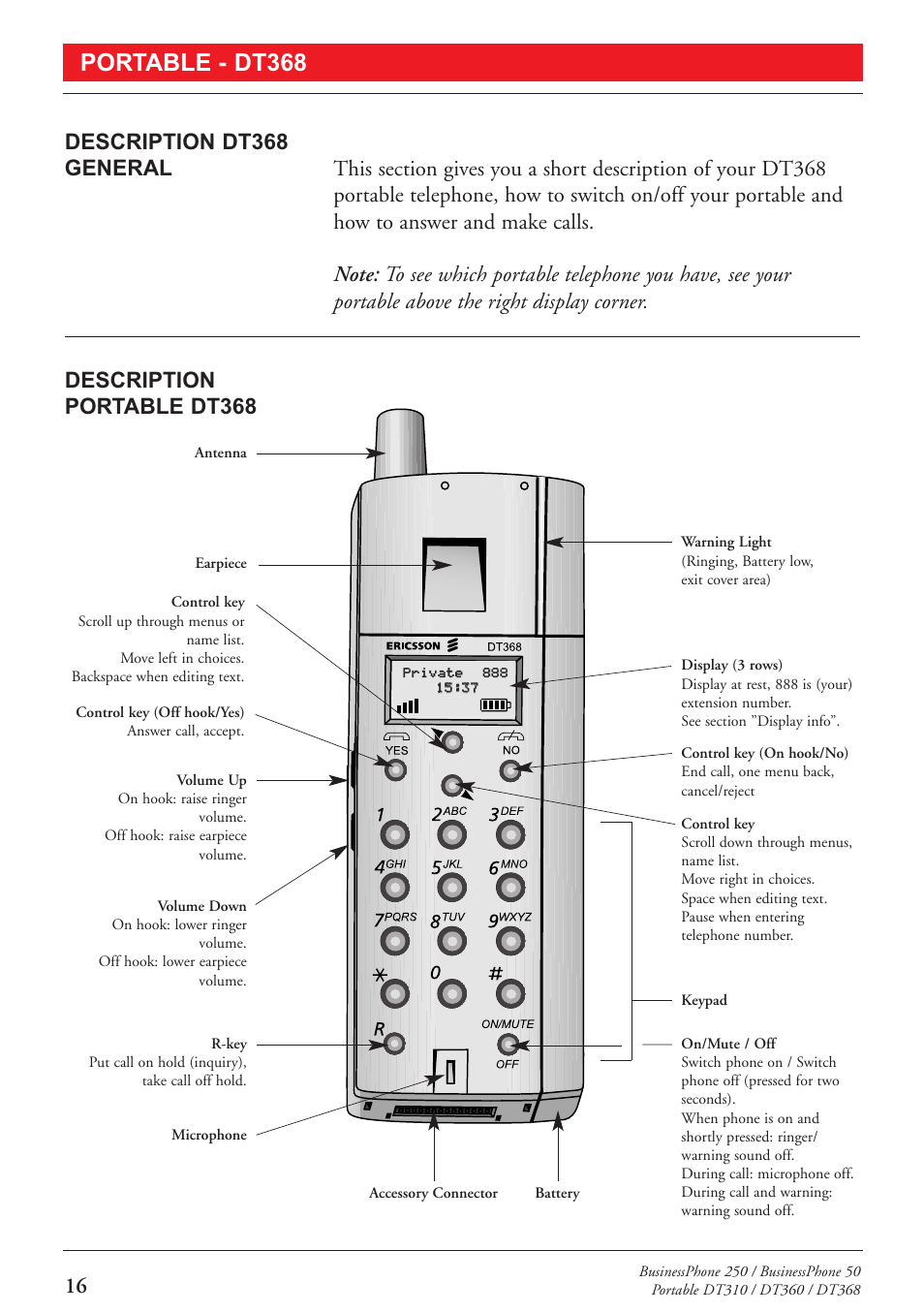 Portable - dt368 | Sony DT360 User Manual | Page 18 / 84