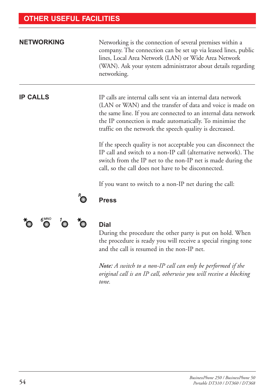 Other useful facilities | Sony DT360 User Manual | Page 56 / 84