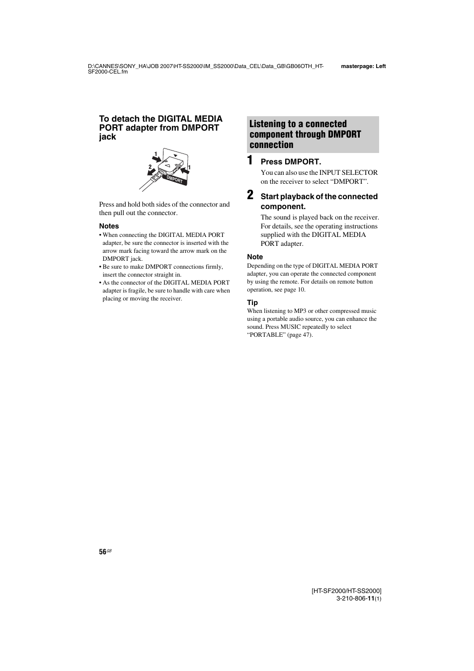 Sony HT-SS2000 User Manual | Page 56 / 68