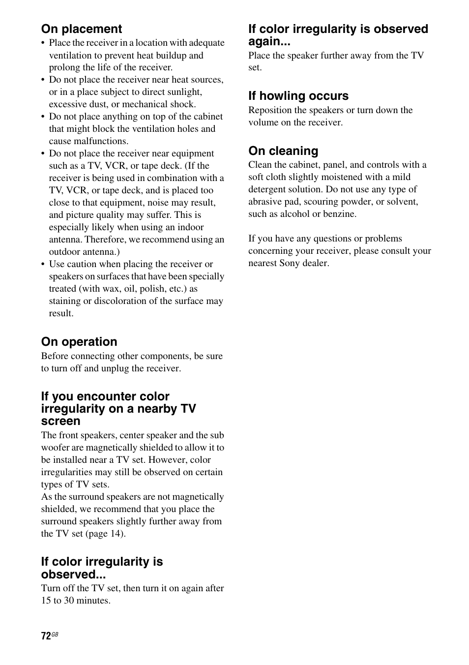 Sony HT-DDWG800 User Manual | Page 72 / 80