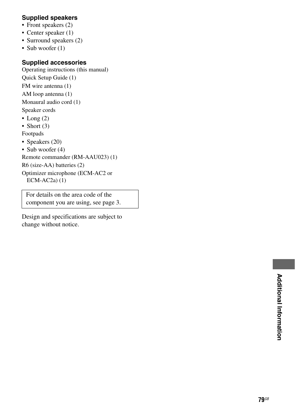 Sony HT-DDWG800 User Manual | Page 79 / 80