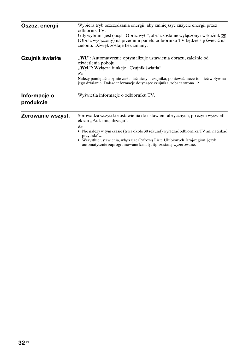 Sony Bravia KDL-32D3010 User Manual | Page 116 / 132