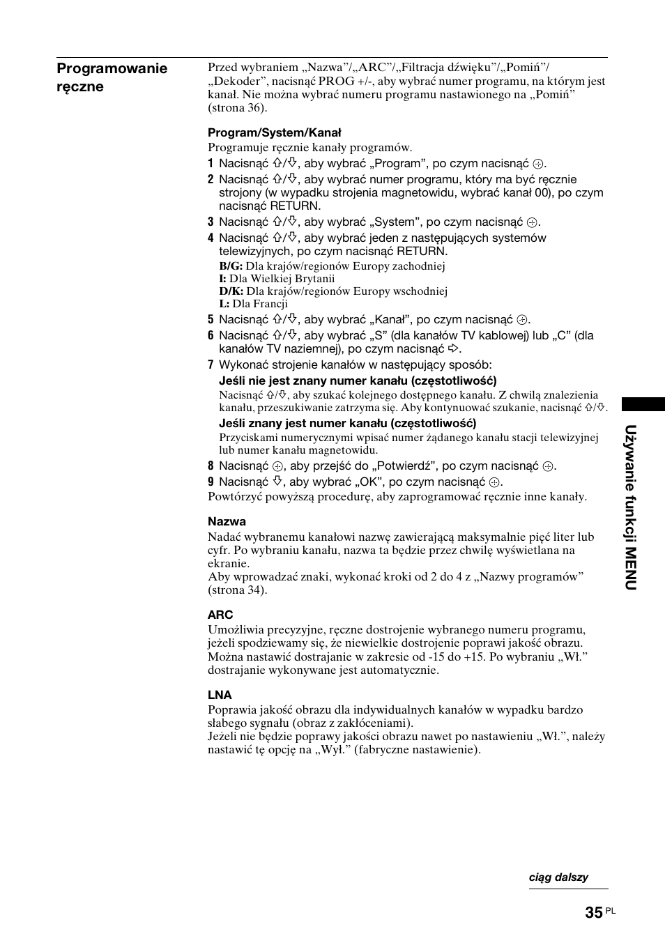 Sony Bravia KDL-32D3010 User Manual | Page 119 / 132