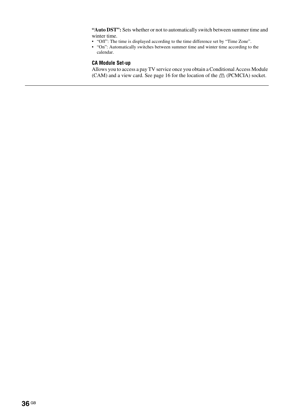 Sony Bravia KDL-32D3010 User Manual | Page 36 / 132
