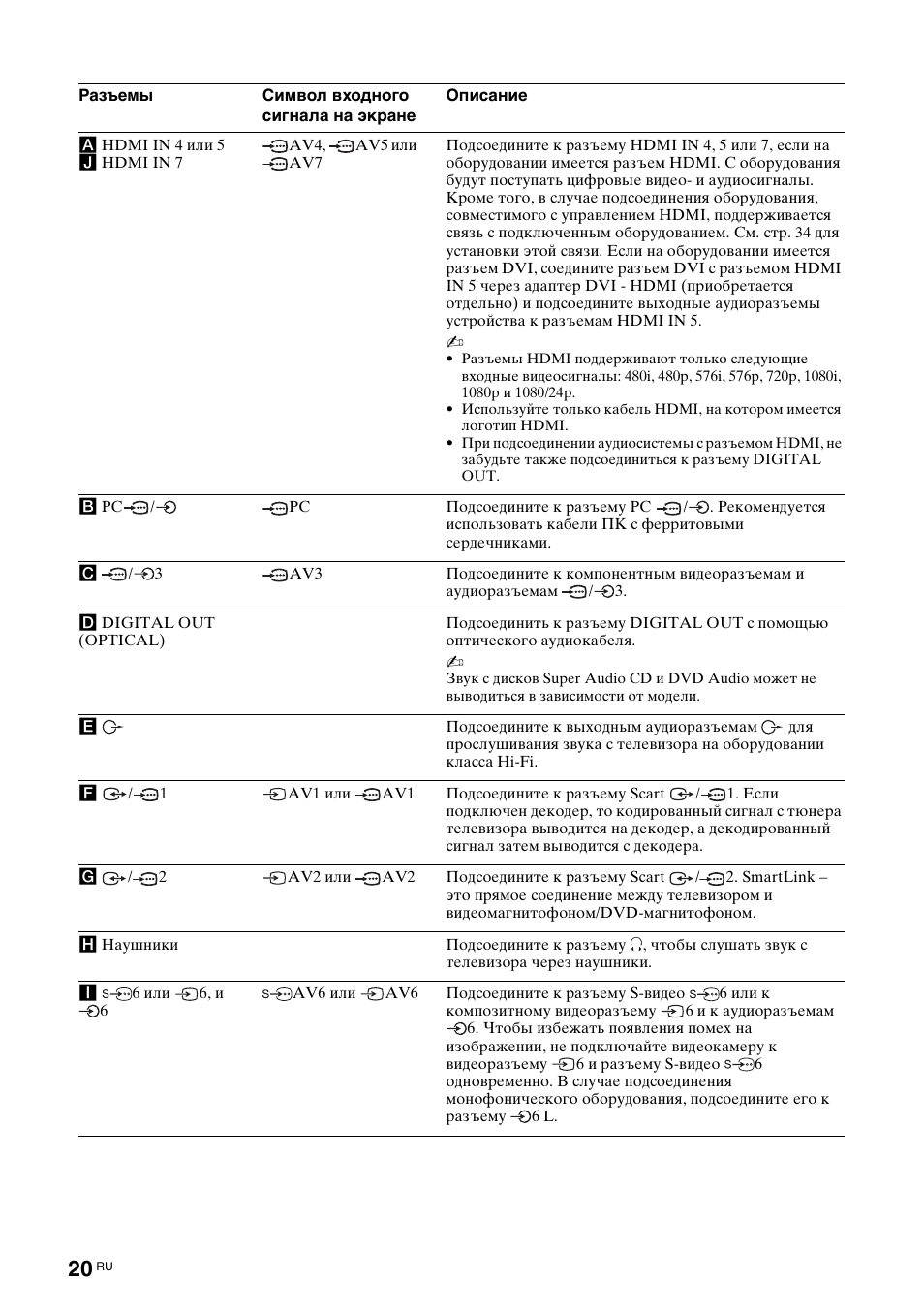 Sony Bravia KDL-32D3010 User Manual | Page 58 / 132