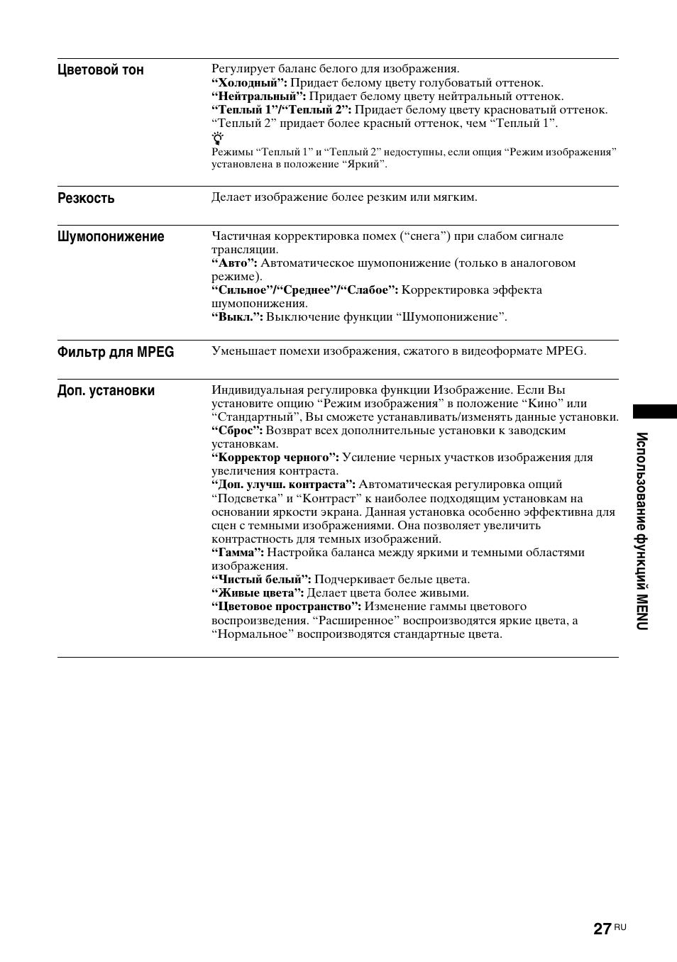 Sony Bravia KDL-32D3010 User Manual | Page 65 / 132