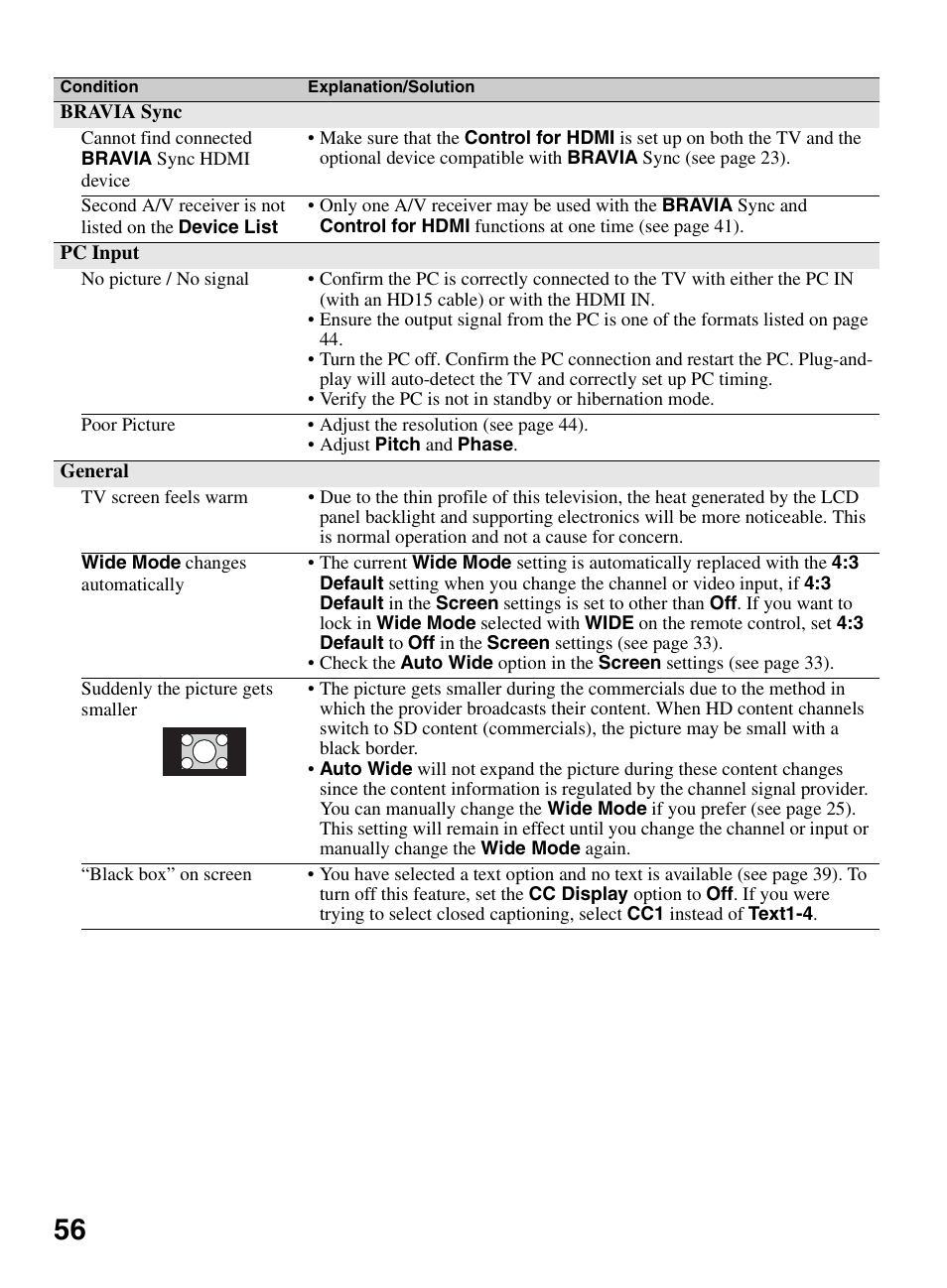 Sony BRAVIA KDL-22BX321 User Manual | Page 56 / 64