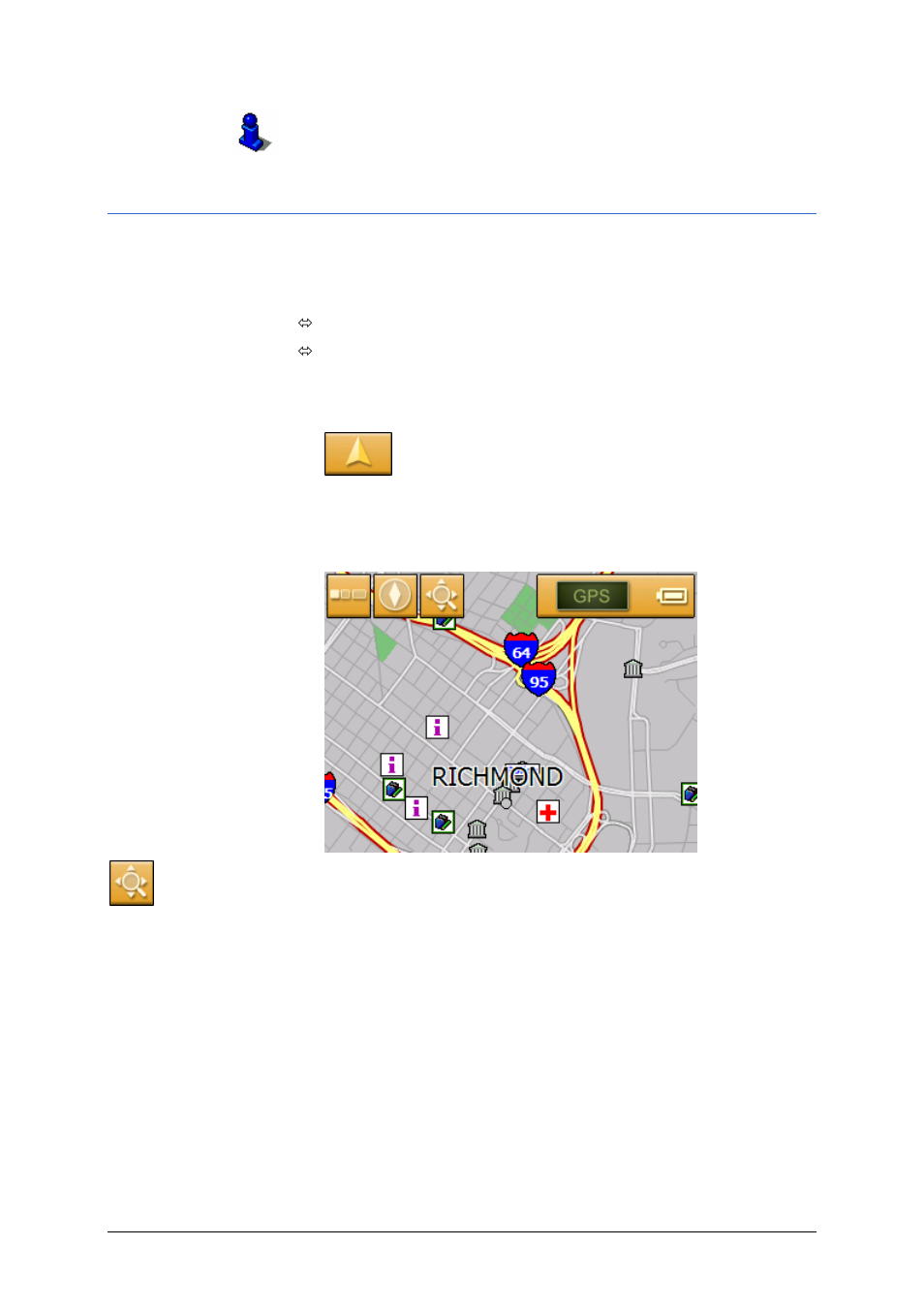 Indicating destinations on the map | Sony NV-U50 User Manual | Page 38 / 90