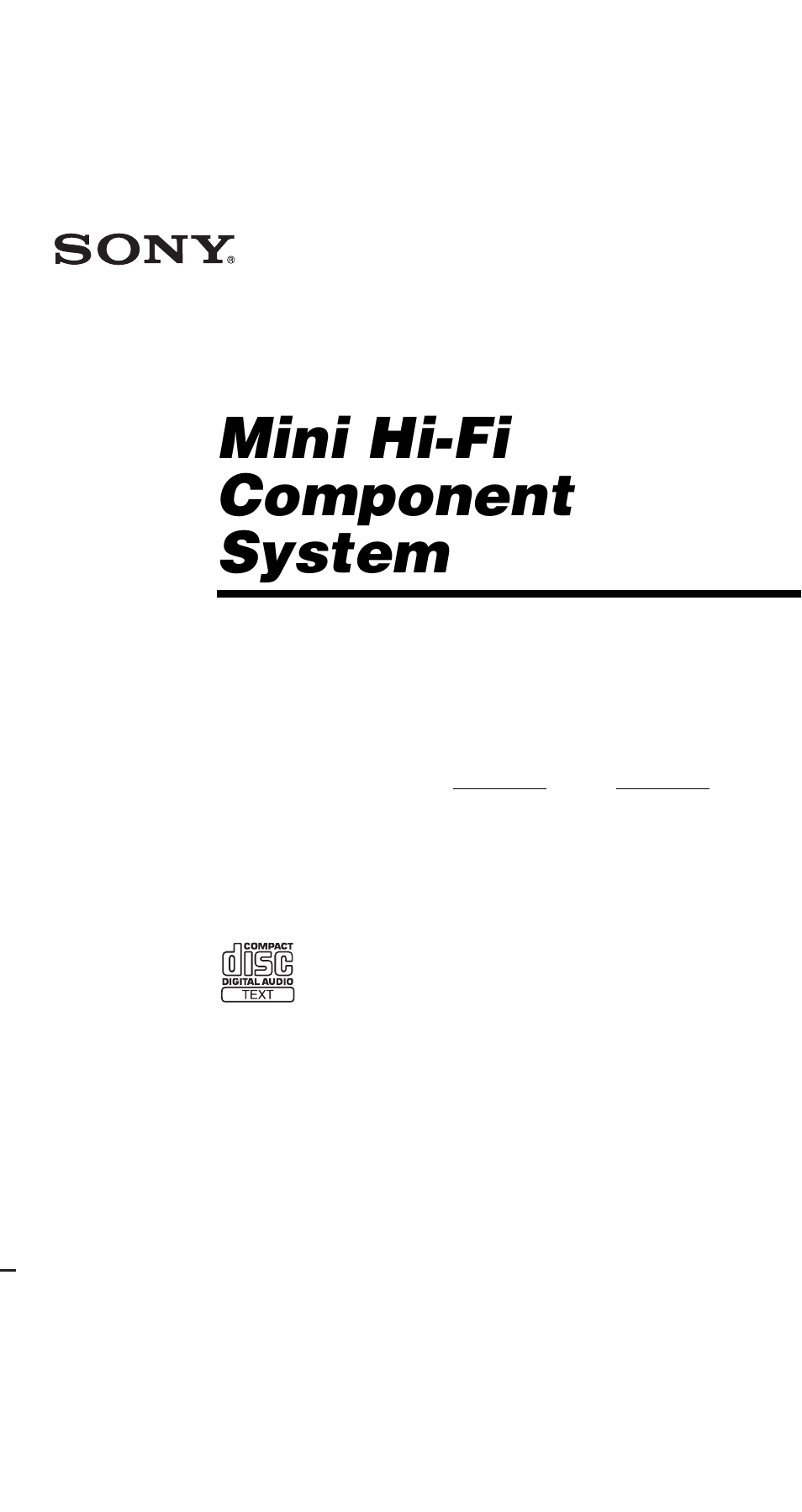 Sony MHC-GNX66 User Manual | 56 pages