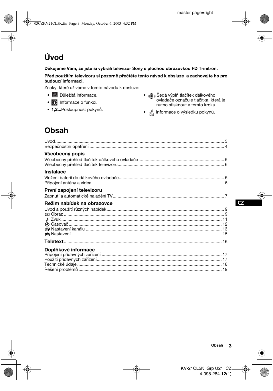 Sony KV-21CL5K User Manual | Page 39 / 128