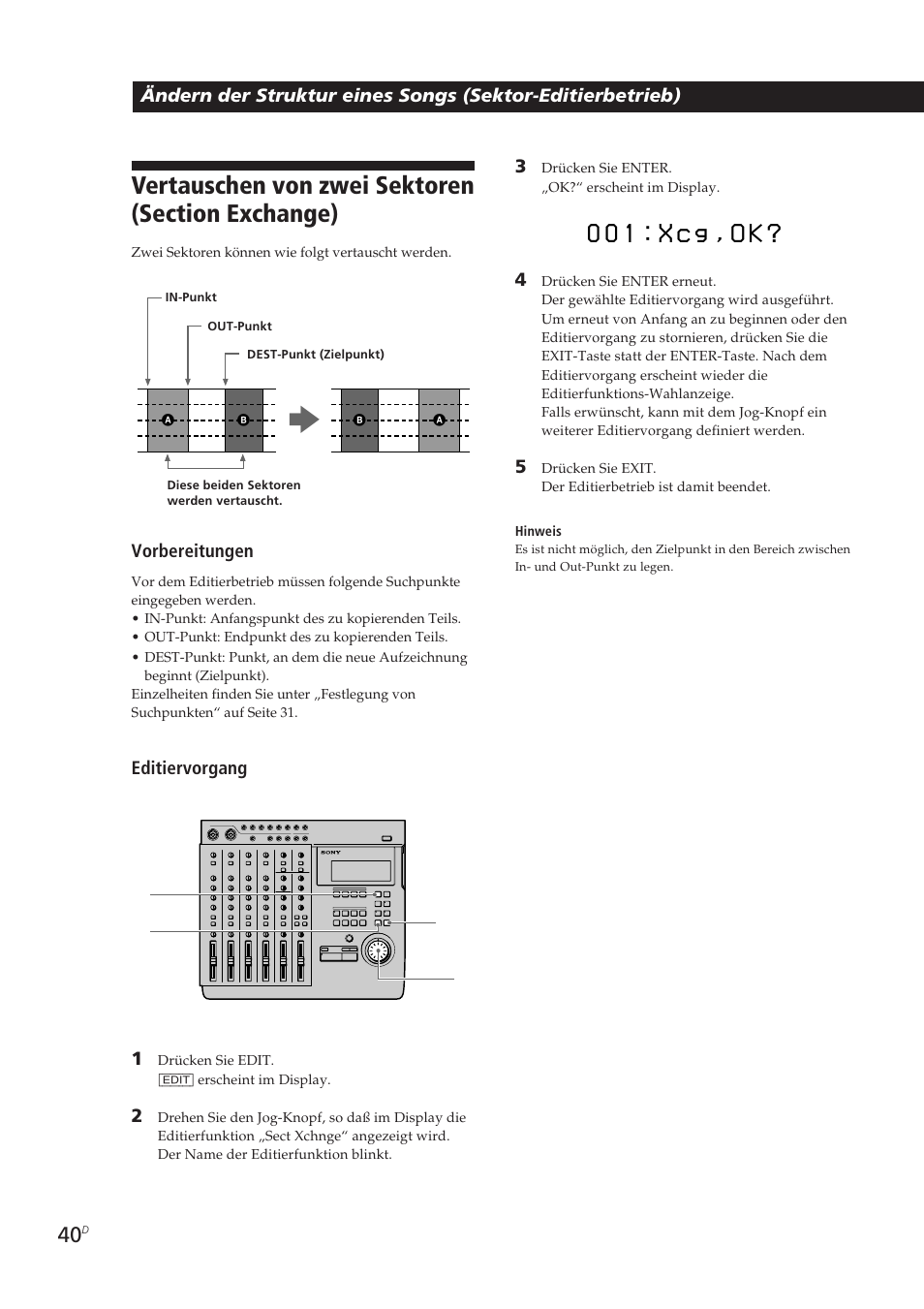 0 0 1 : x c g , o k | Sony MDM-X4 User Manual | Page 169 / 194