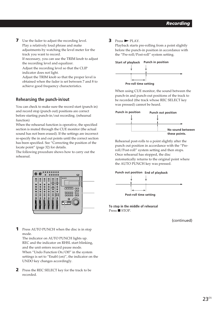 Sony MDM-X4 User Manual | Page 23 / 194