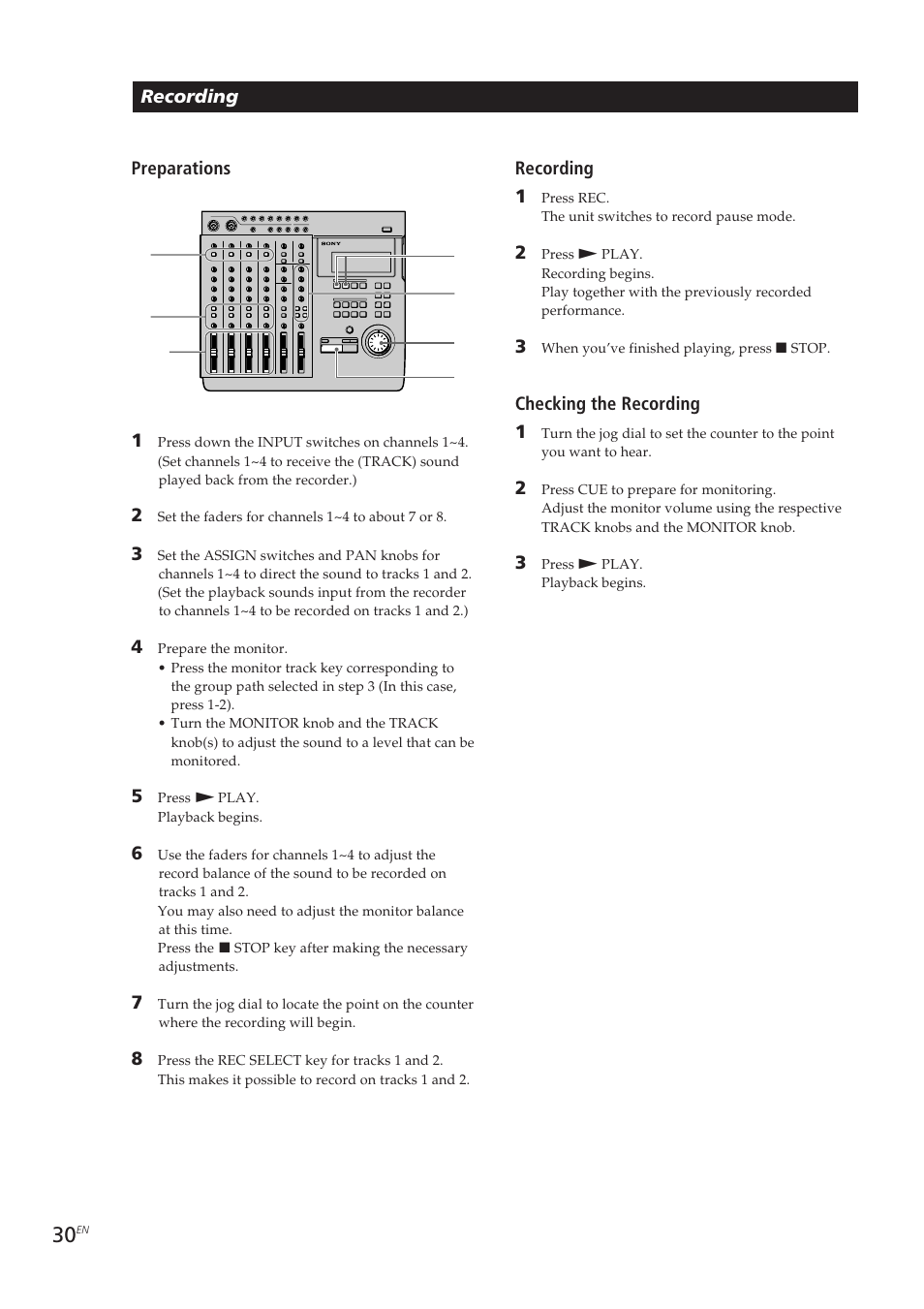 Sony MDM-X4 User Manual | Page 30 / 194