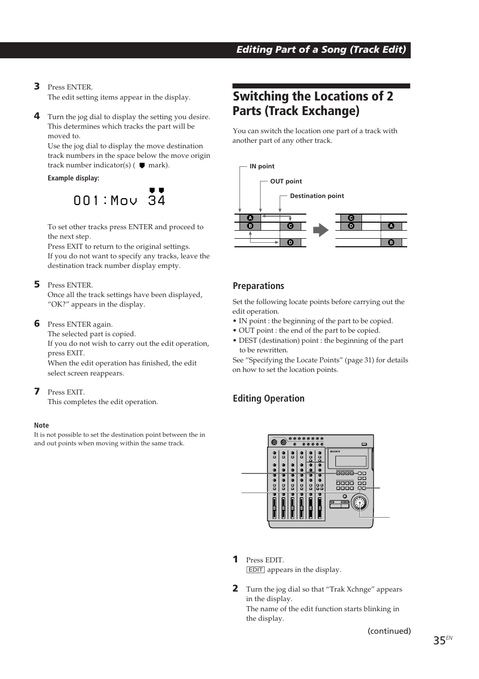 Sony MDM-X4 User Manual | Page 35 / 194