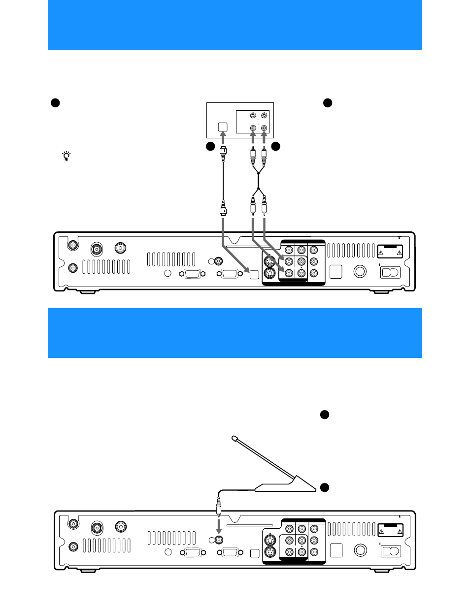 Step 7: connecting the rf antenna, Step 6: connecting an audio system, Optical cable | Digital audio system, If you have a stereo or dolby pro logic, Audio system, Audio receiver, If you want to use the rf feature, Optional sony accessory poc-15a) 1b | Sony HD100 User Manual | Page 14 / 96